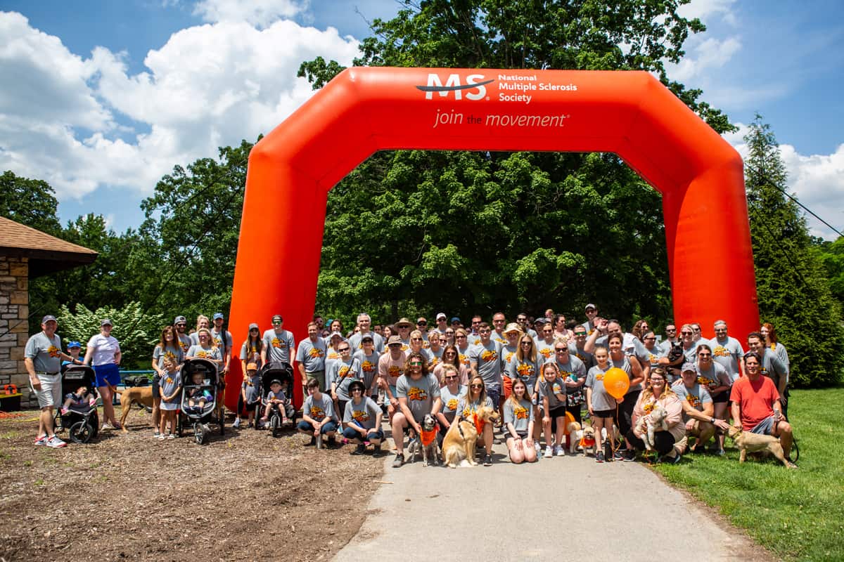Pace team group photo at Walk MS 2021 fundraiser for the National Multiple Sclerosis Society